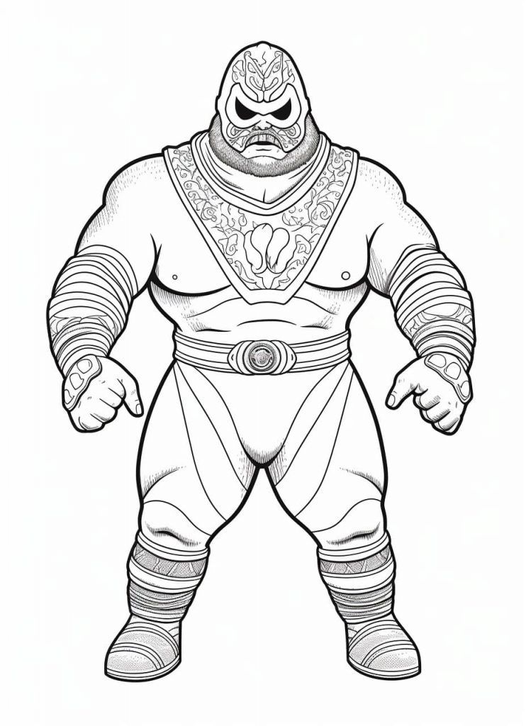 WWE pictures to color (free & printable)
