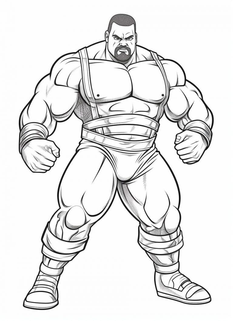 WWE pictures to color (free & printable)