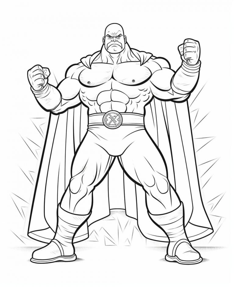 WWE pictures to color (free & printable)