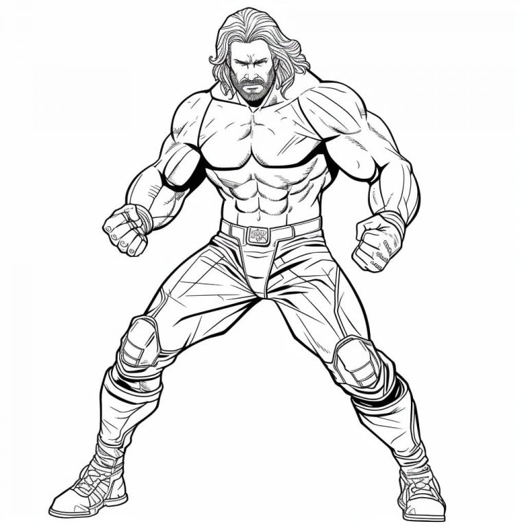 WWE pictures to color (free & printable)