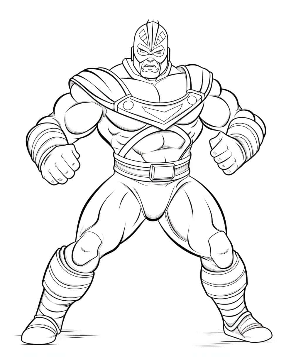 WWE pictures to color (free & printable)