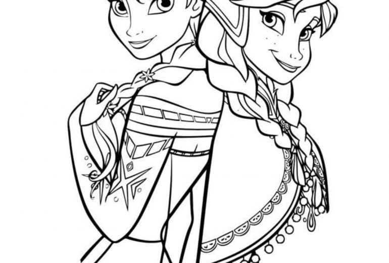 Anna und Elsa Ausmalbild