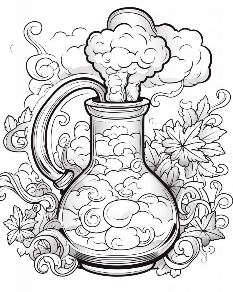 Simple stoner coloring pages - Kokoprint.com