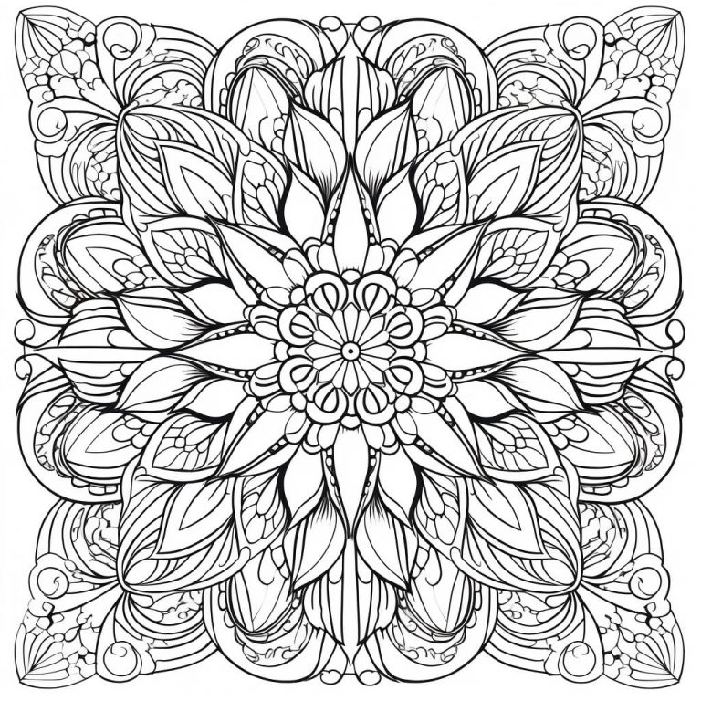 Therapeutic Mandala Coloring Pages (+ Free PDFs) - Kokoprint.com