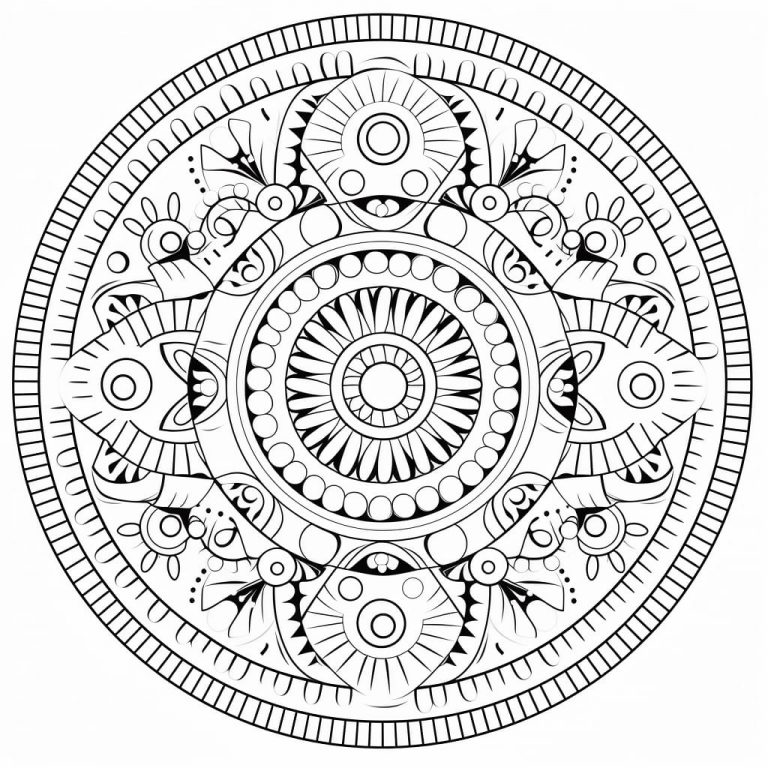 Therapeutic Mandala Coloring Pages (+ Free PDFs) - Kokoprint.com