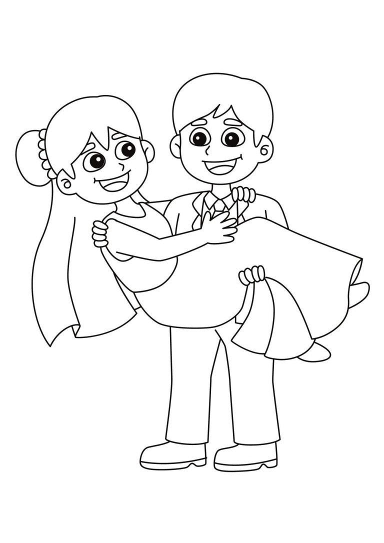  Foto zu Hochzeit Ausmalbilder 👰🤵 (100% Kostenlos zum Ausdrucken) - Kokoprint.com 