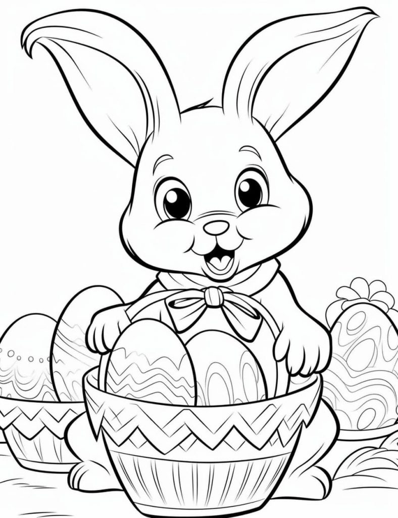 Easter Color Sheet (Free + Printable)